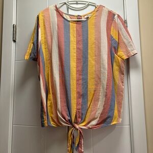 Madewell front tie top